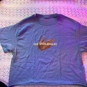 Golf No Violence cropped tee